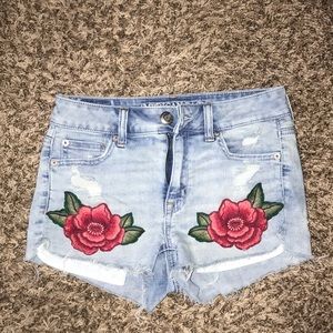 American eagle flower shorts